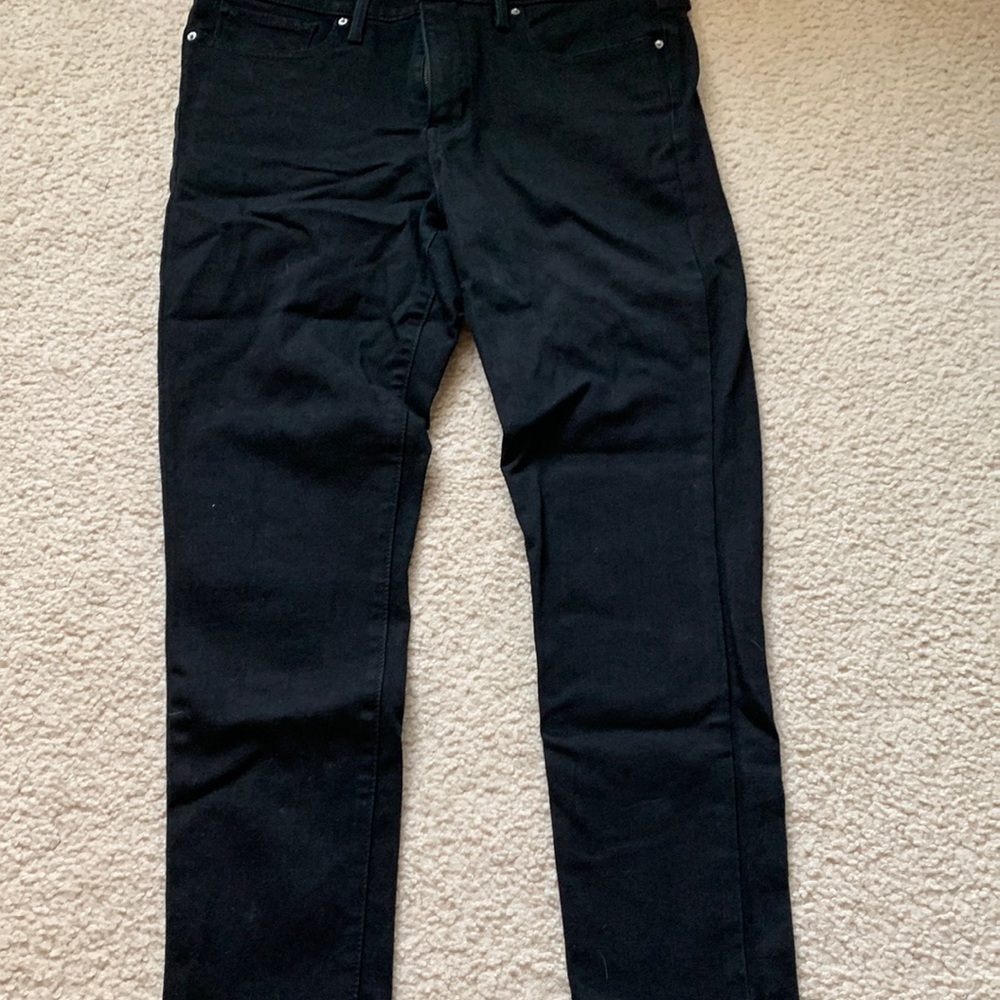 311 shaping skinny ankle black jeans